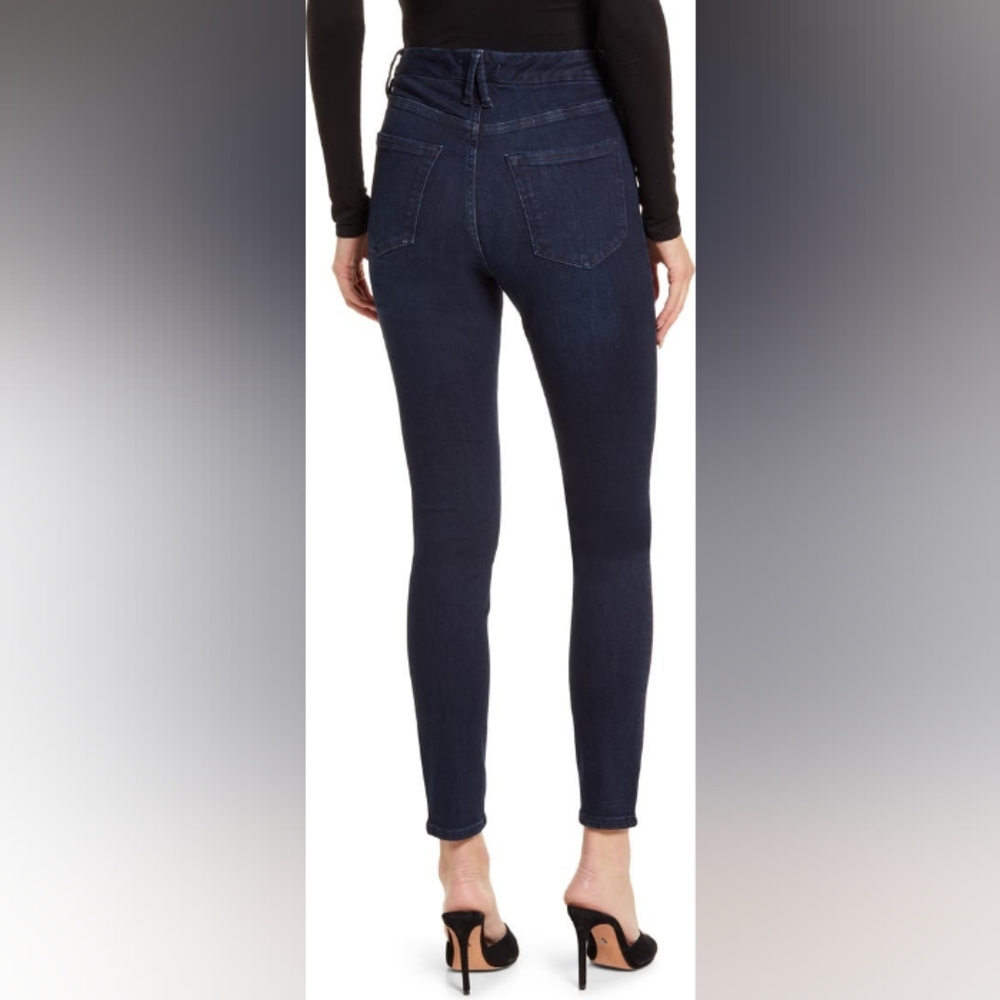 Good American The Good Leg Skinny Jean BLUE224 - Picture 3 of 13